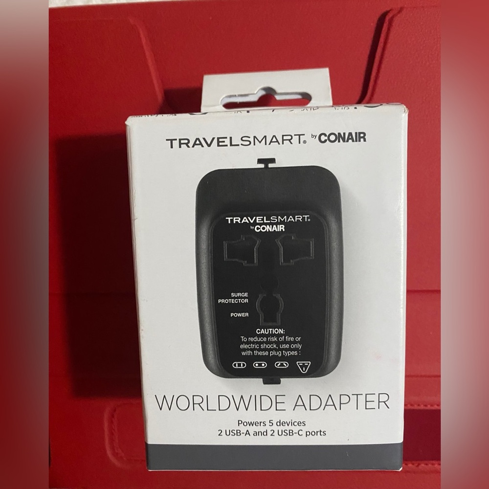 Conair TravelSmart Black Worldwide Adapter